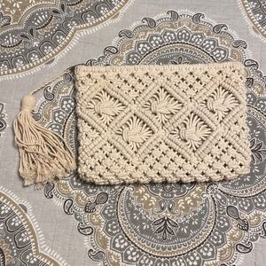 Macrame clutch